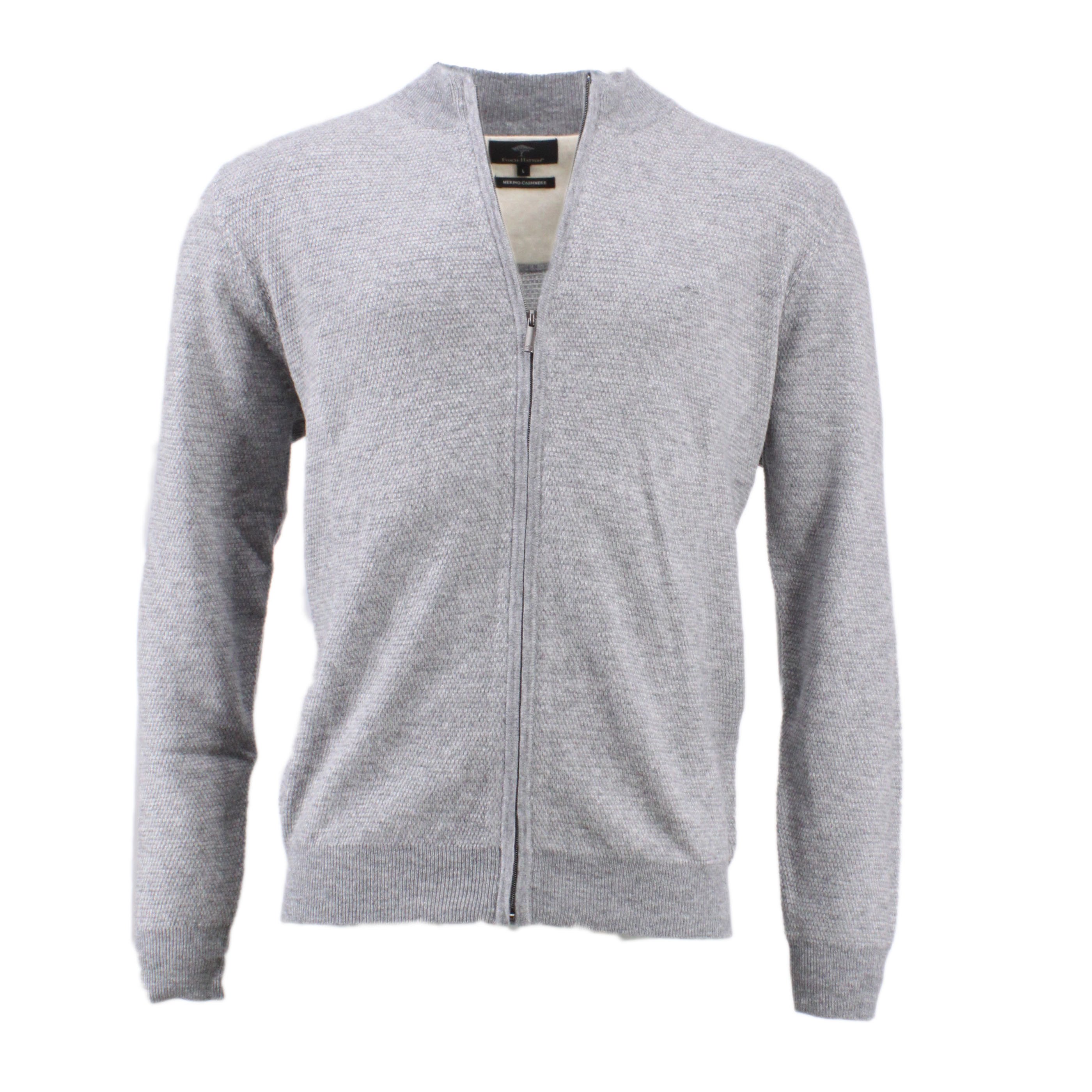 

Пуловер FYNCH HATTON Cardigan Zip, серый