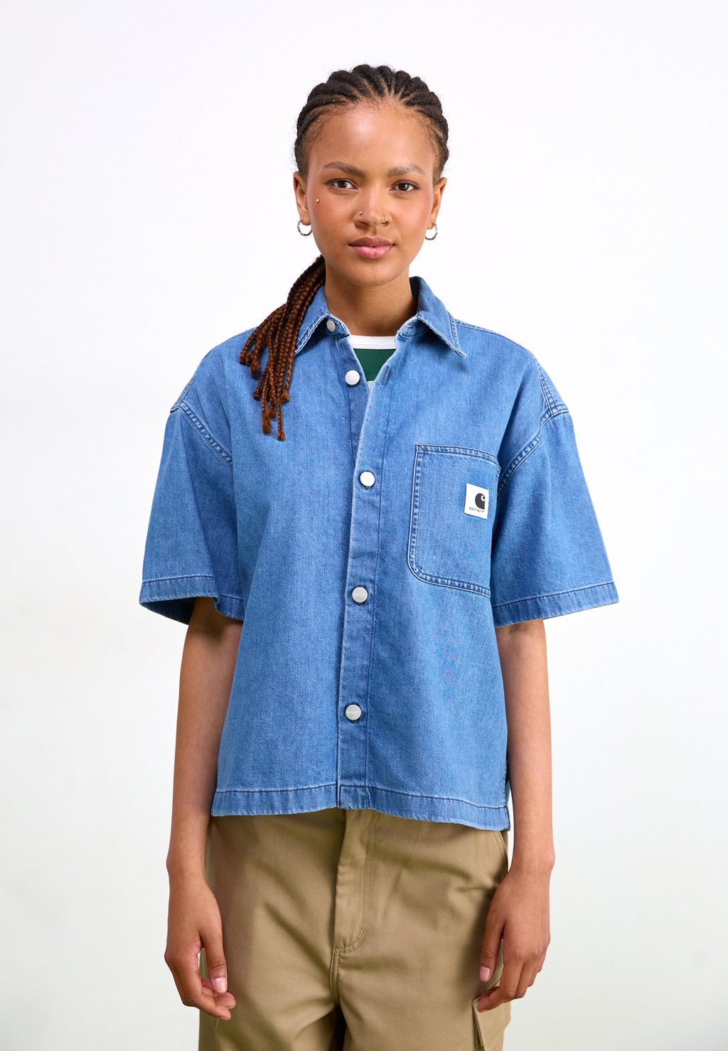 

Блузка на пуговицах LOVILIA Carhartt WIP, цвет Blue Washed