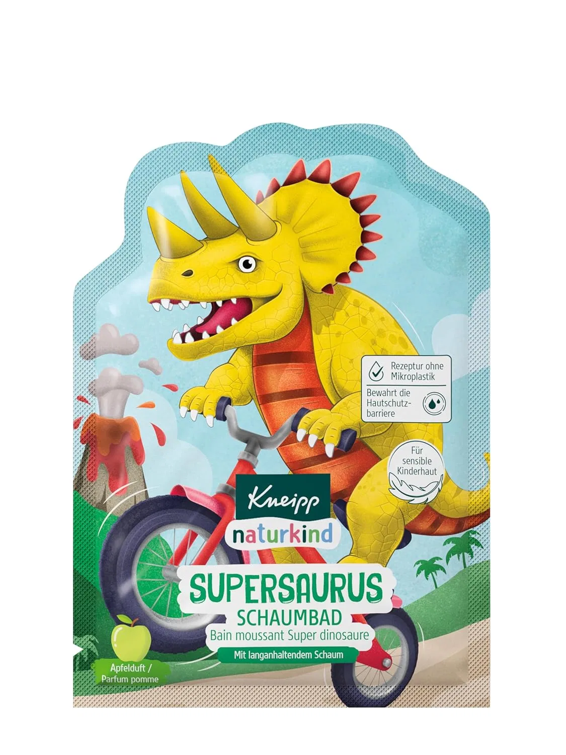 Детская пена для ванны Kneipp Naturkind Supersaurus с ароматом яблока, 12 x 40 мл Kneipp — фото 3