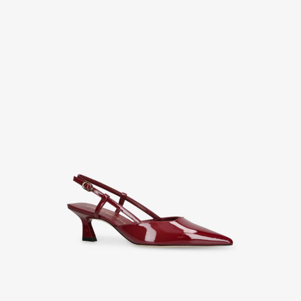 Туфли-лодочки Stuart Weitzman лакированные с ремешком, мультиколор