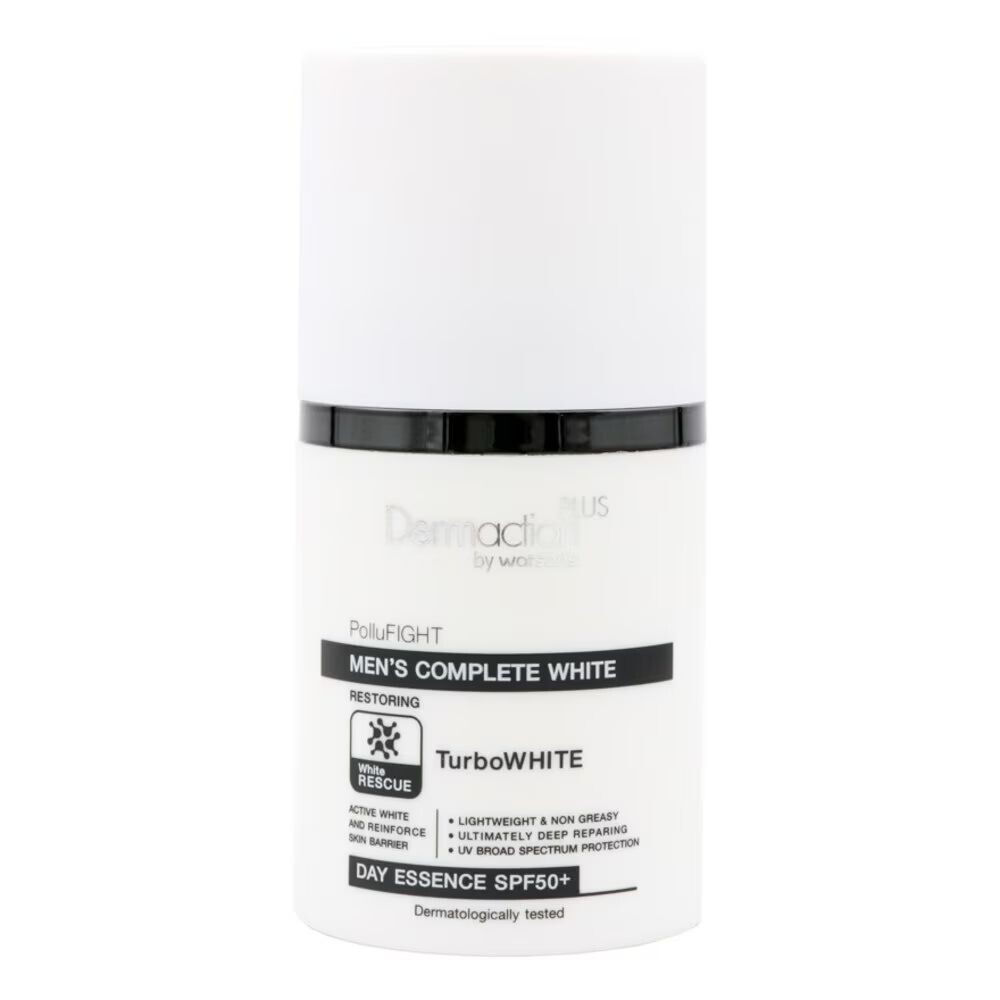 

Dermaction Plus by Watsons Мужская эссенция Complete White Day SPF50+ PA+++ 50 мл, White