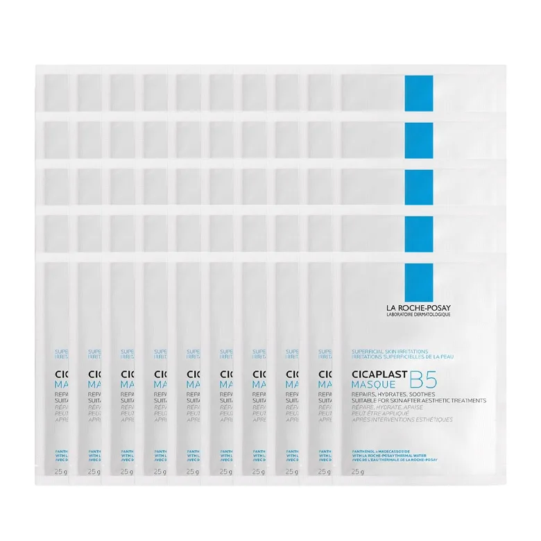 Маска для лица La Roche-Posay — Увлажняющая и восстанавливающая LIFUQUAN B5, 50 Pcs-Classic Version