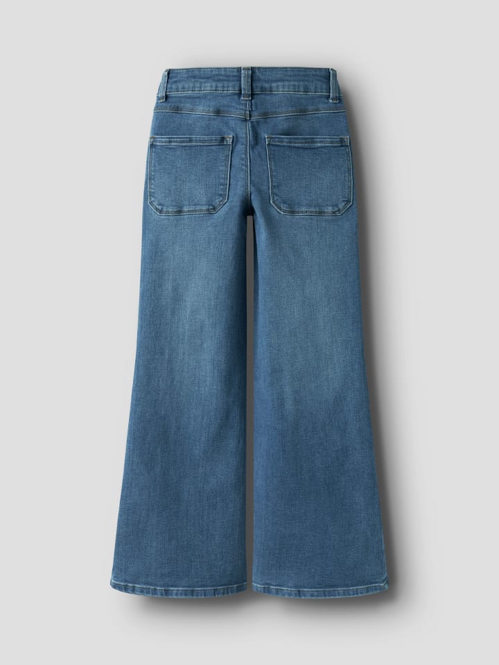 Name it Джинсы NKFPOLLY X-WIDE JEANS 3057-FR, средне-синий деним — фото 3