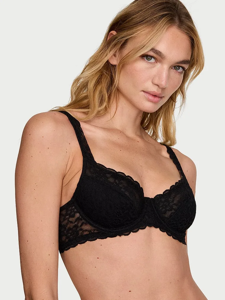 Бюстгальтер-Балконет Lacie без подкладки Victoria'S Secret, Lace Black
