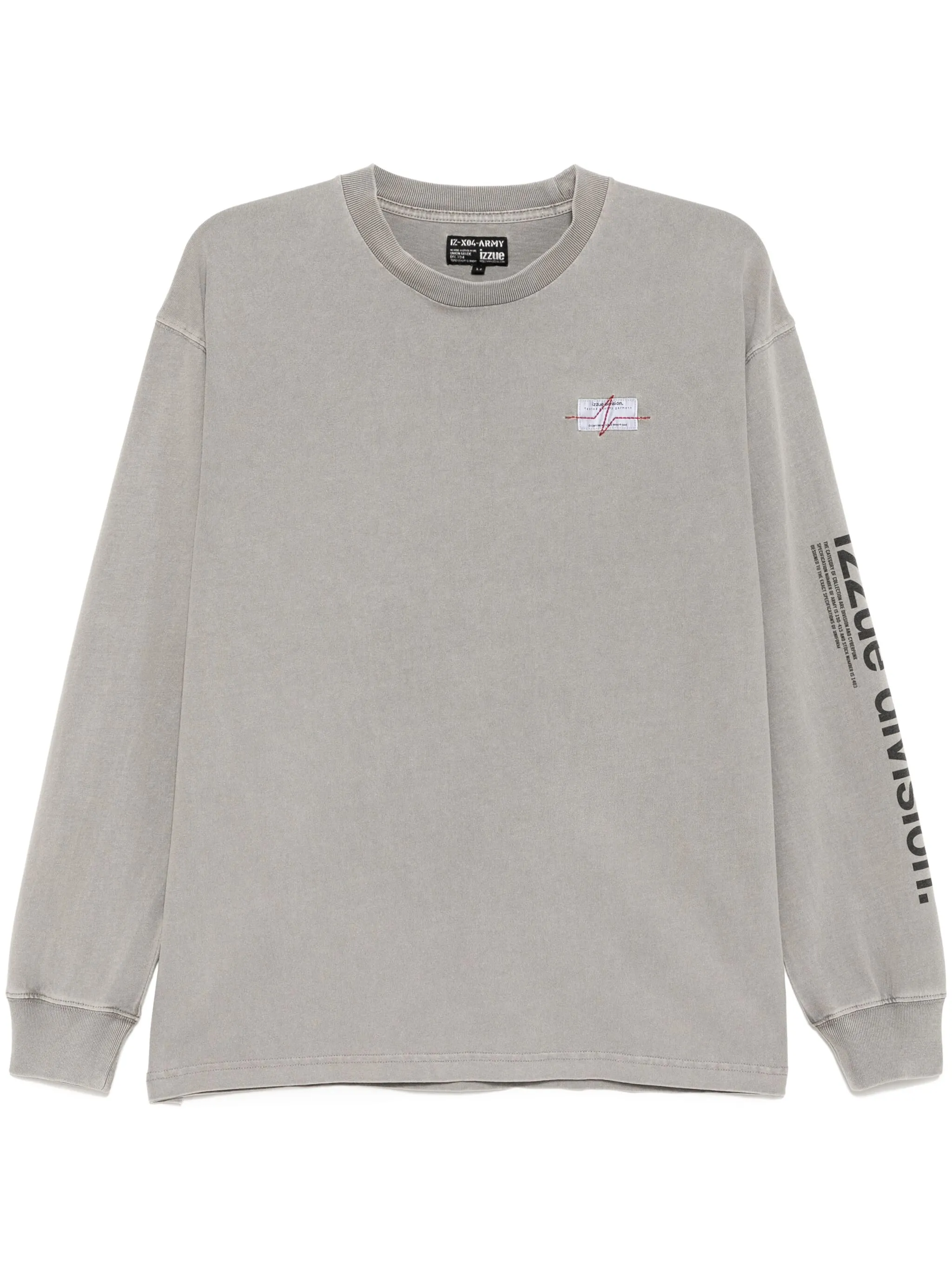 

Футболка с нашивкой-логотипом Izzue, серый