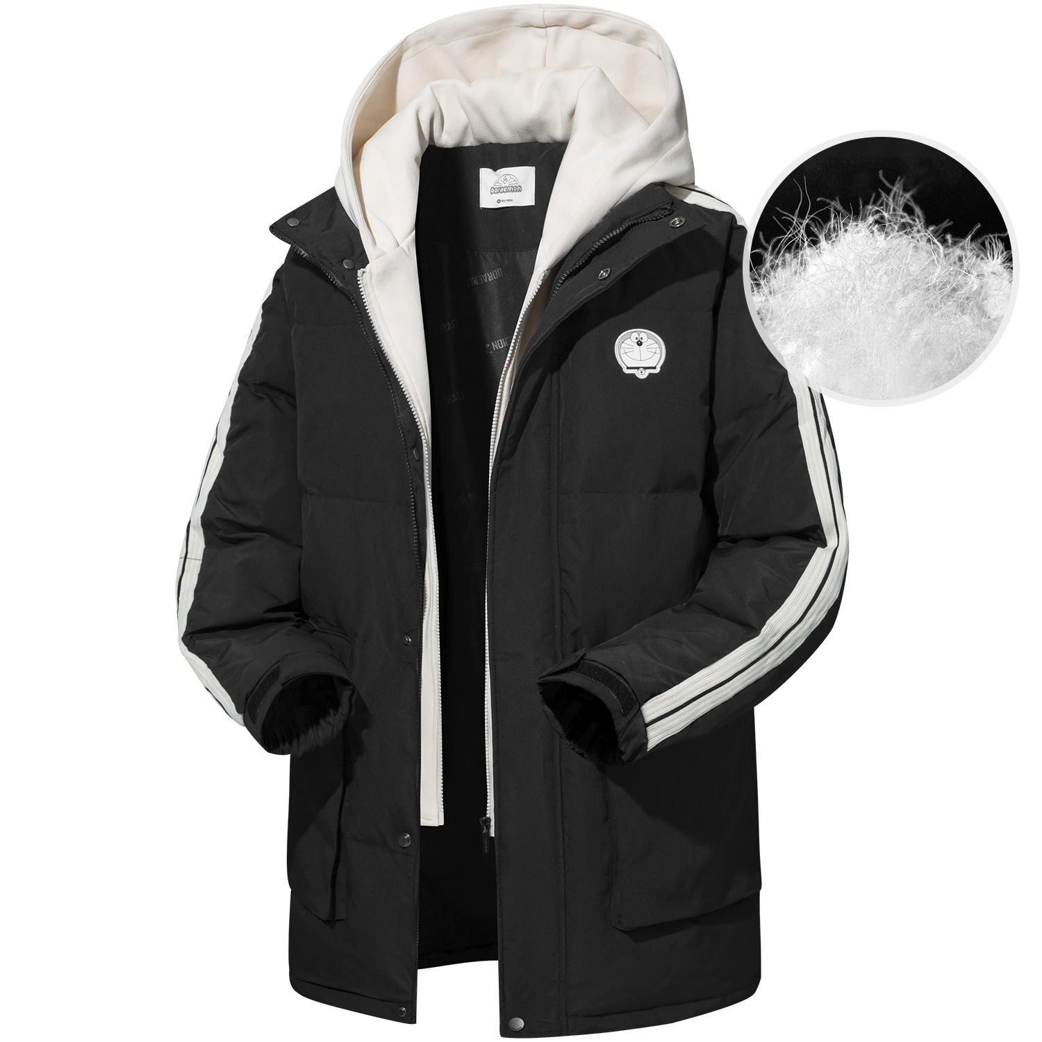 

Пуховик Unisex Doraemon, Экрю, Бежевый, Пуховик Unisex Doraemon, Экрю