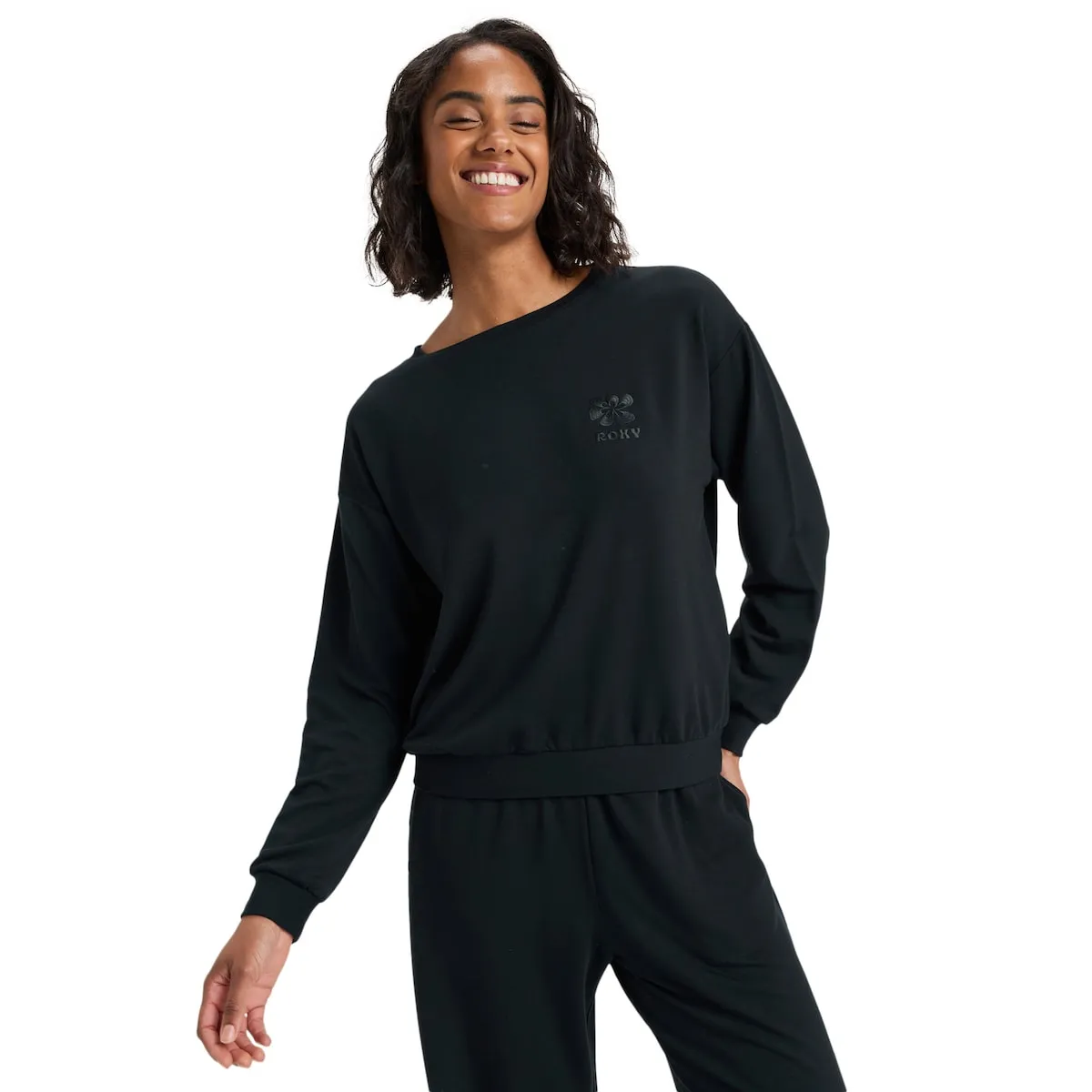 

Женская толстовка Surfing By Moonlight Roxy, черный