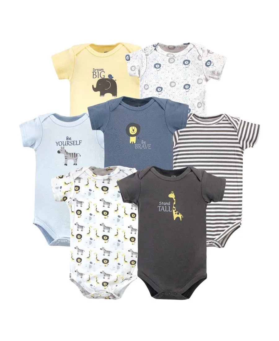 Набор из 7 хлопковых боди Hudson Baby, Safari