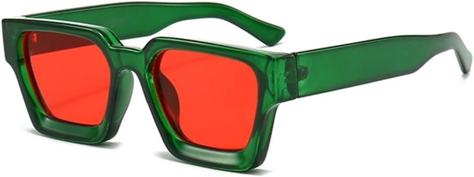 

Модные квадратные женские солнцезащитные очки в стиле ретро для мужчин, трендовые солнцезащитные очки с леопардовым принтом, сине-зеленые солнцезащитные очки с защитой от УФ-излучения UV400 SKFGNX, Green Red