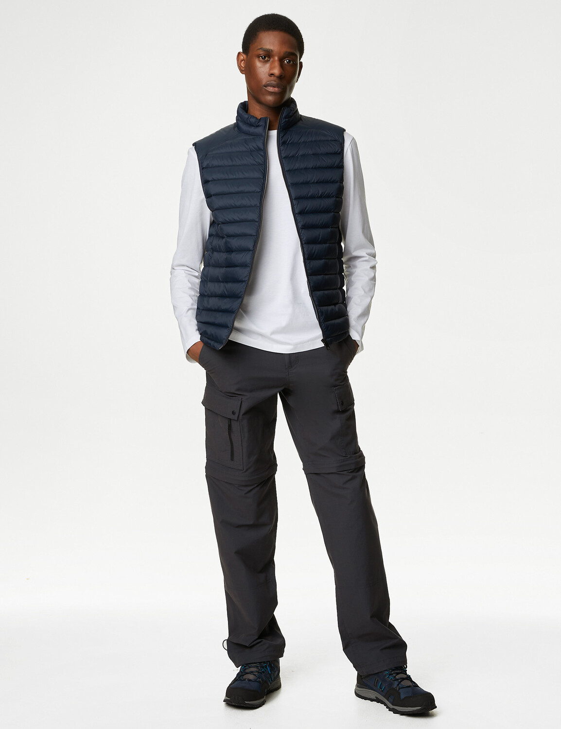 

Трекинговые брюки на молнии с Stormwear Marks & Spencer, серый