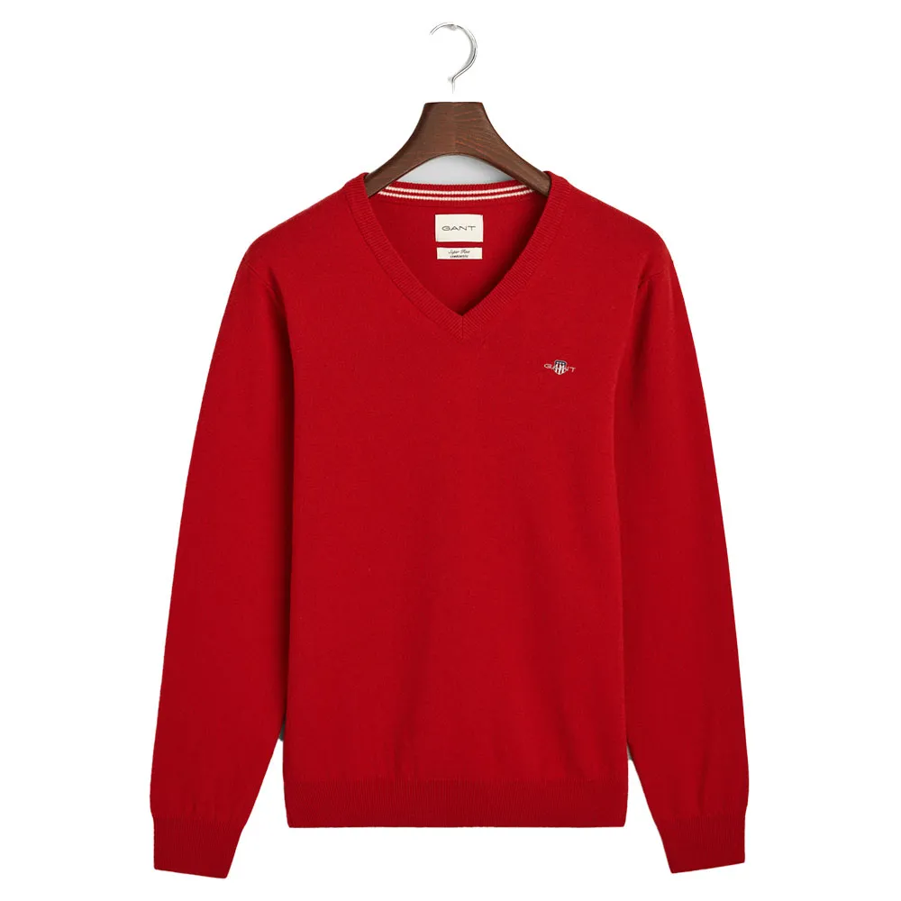 

Свитер Gant Superfine Lambswool V Neck, красный