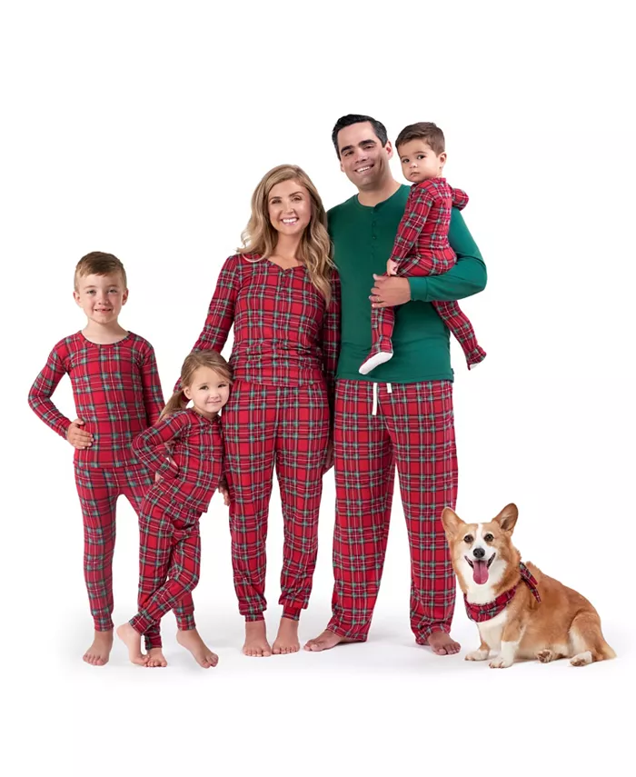 

Пижама для мальчиков Toddler Boys Holiday Family Pajamas Neutral One Piece Gerber, красный