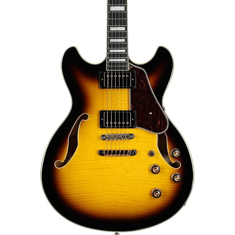 

Электрогитара Ibanez Artcore Expressionist AS93FM Semi-Hollowbody Electric Guitar, Antique Yellow Satin