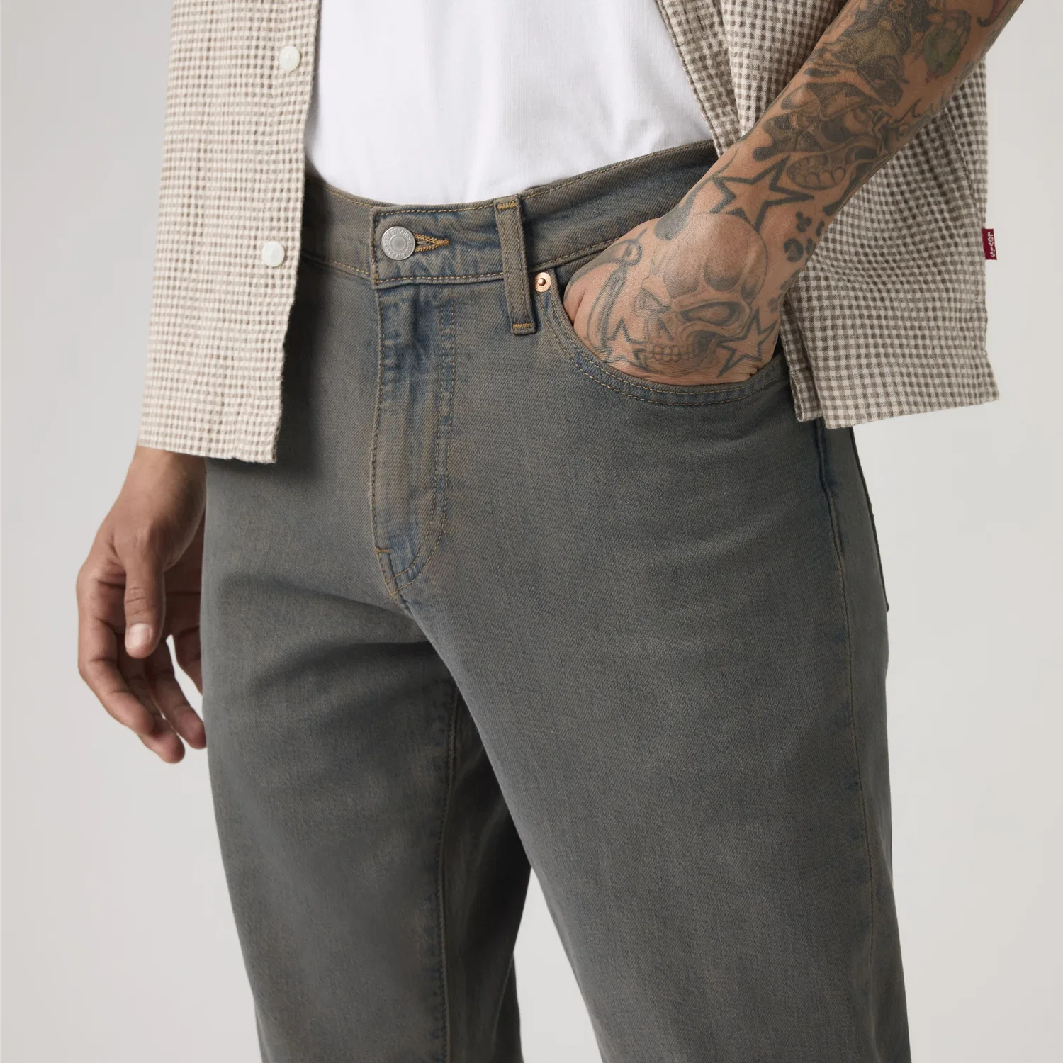 Мужские джинсы 511 Slim Levi's, серый — фото 2