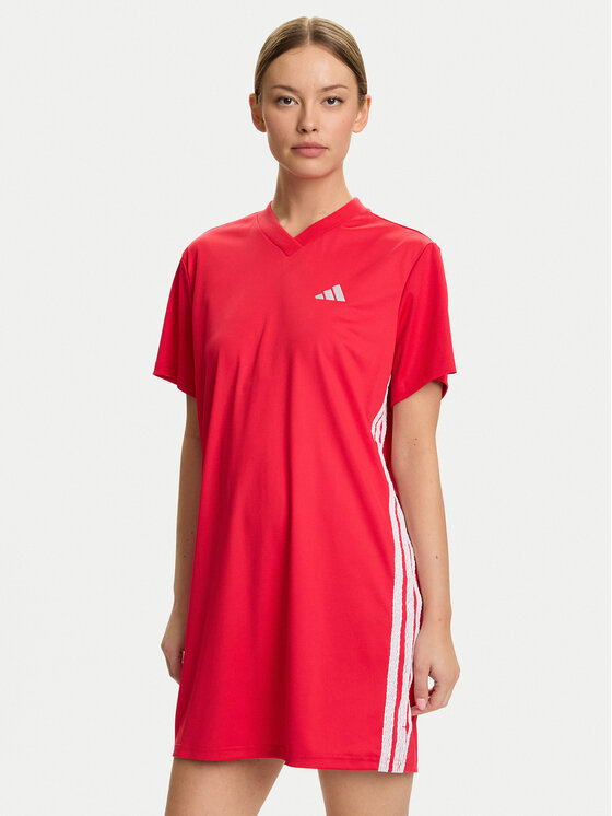 

Повседневное платье loose fit Sport Craft Shift JZ8131 Adidas, красный