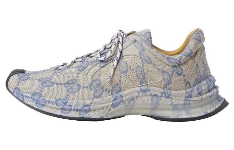 

Кроссовки мужские Gucci Run Monogram, бежевый / синий
