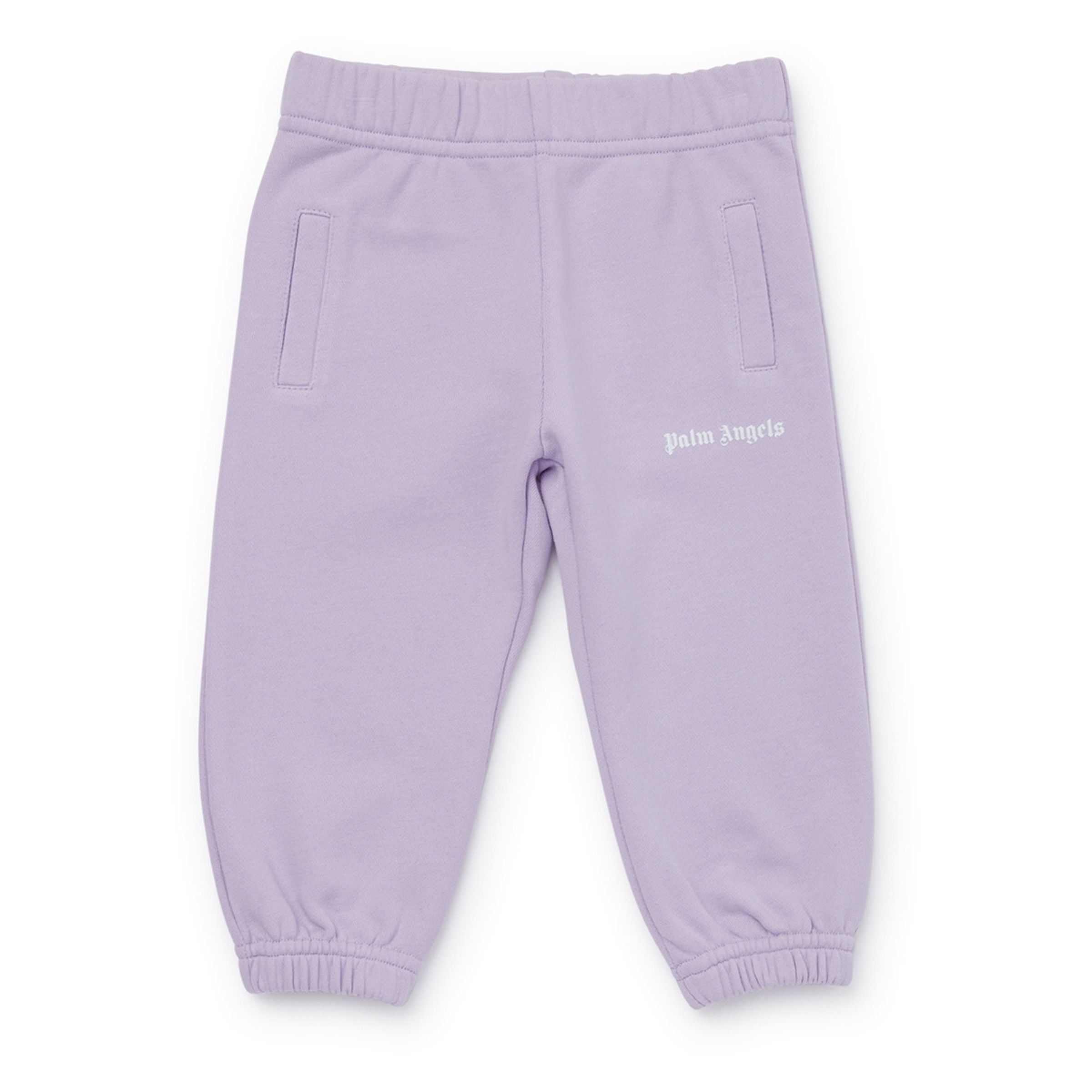 

Спортивные штаны с фиолетовым логотипом Palm Angels