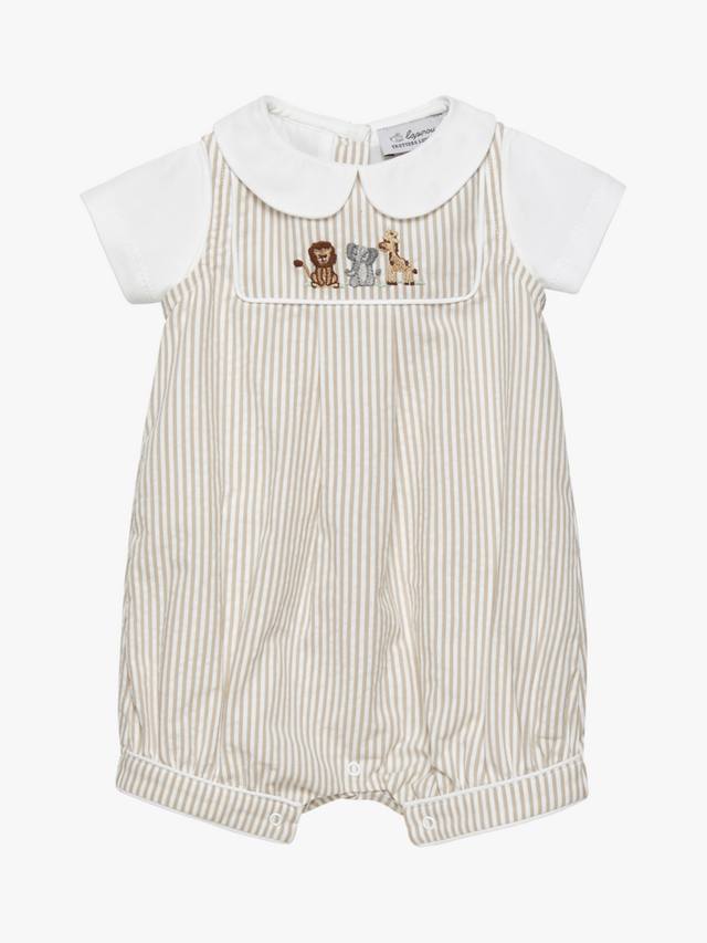 

Комбинезон август и друзья 2 в 1 Trotters, цвет Oatmeal/Multi