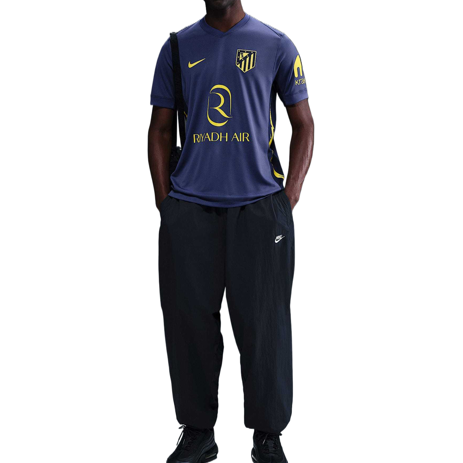 Футболка Atletico Madrid 2025/26 Stadium Away мужская Dri FIT реплика Nike, темно-фиолетовый — фото 3