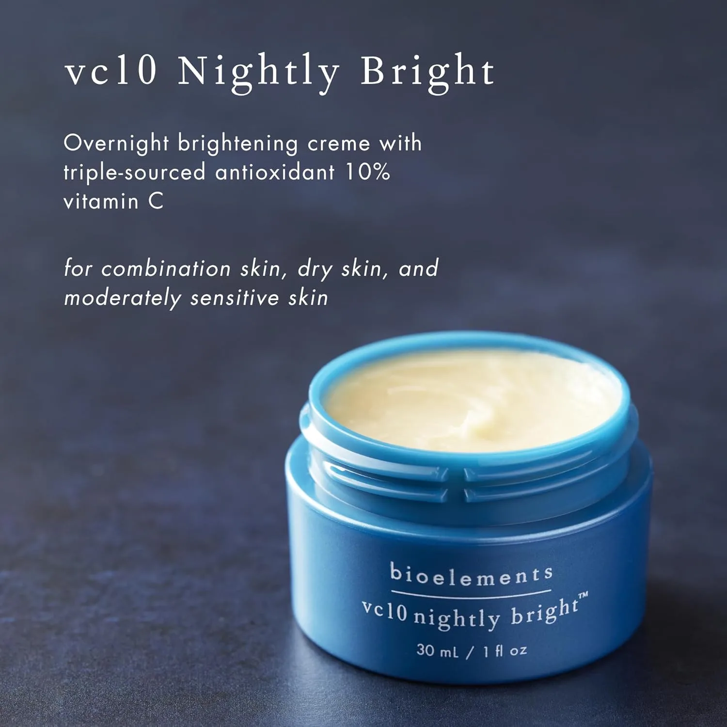 Крем для лица Bioelements — VC10 Nightly Bright - - Ночной с антиоксидантами из трех источников и % витамина С - Для, 30 мл — фото 3