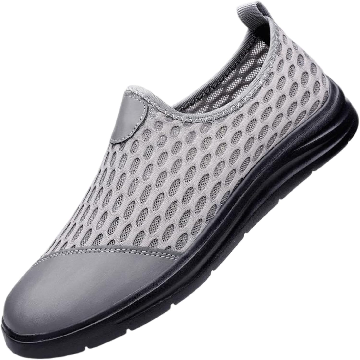 

Мужские дышащие лоферы FUNCOS из сетки, легкие летние туфли, прогулок и путешествий, серый