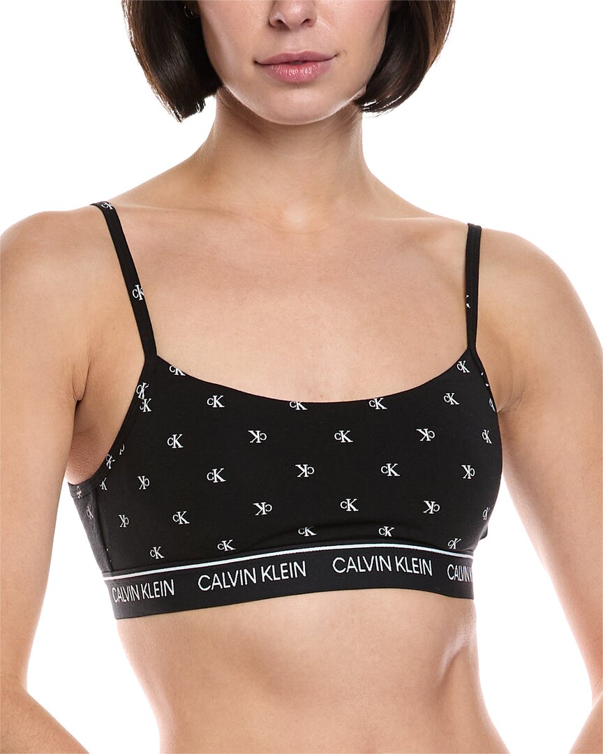 

Бюстгальтер-топ Calvin Klein с легкой подкладкой, черный