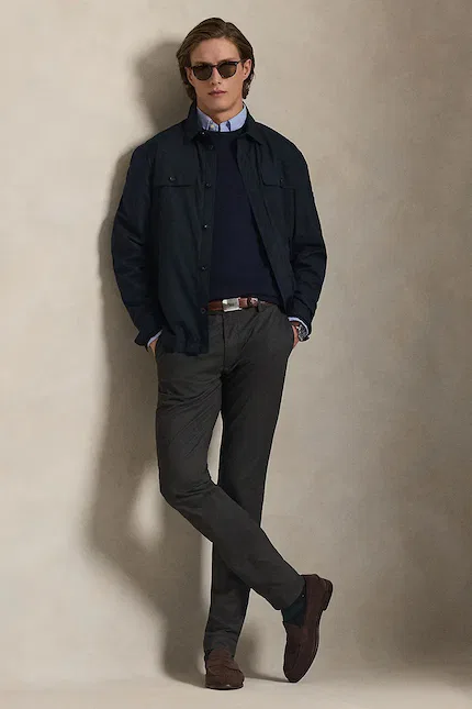 Штаны со скинни-фитом Slim Fit HDN Pant Polo Ralph Lauren, серые — фото 3