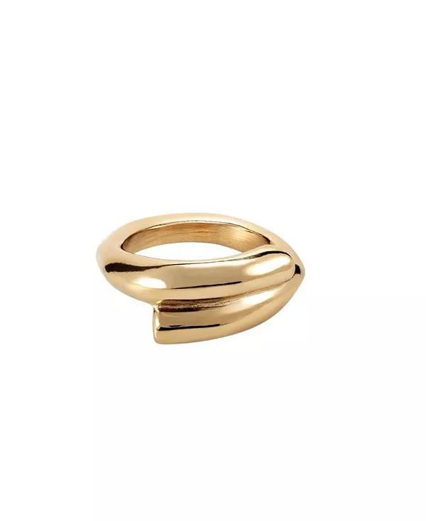 

Закрытое посередине кольцо из металлического сплава в форме трубки Unode50, gold