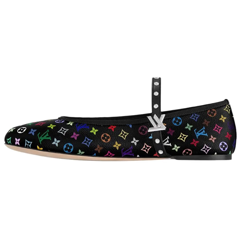 LOUIS VUITTON Туфли Мэри Джейн Romy Flat женские черные