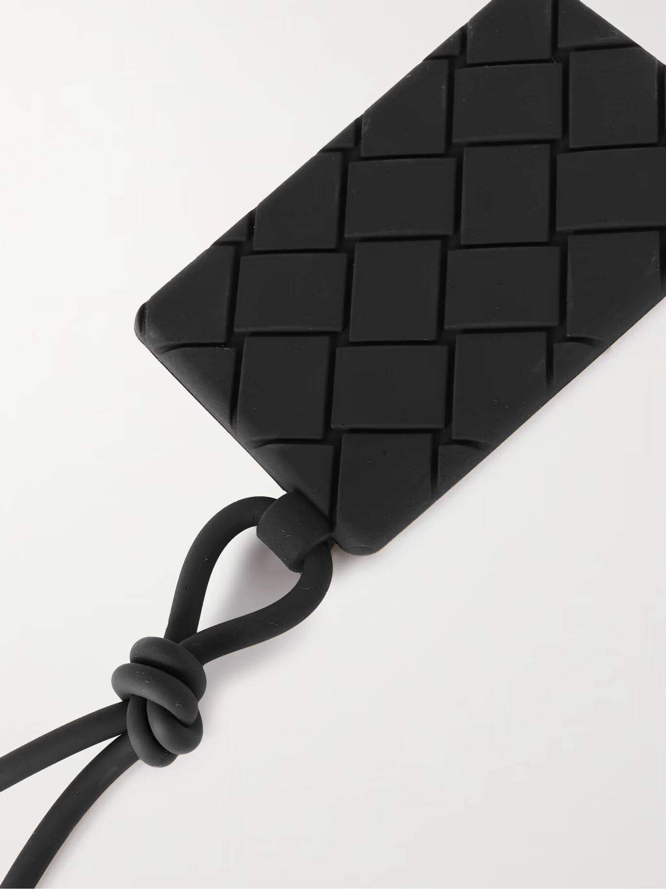 

Чехол для карт Intrecciato Rubber с ремешком BOTTEGA VENETA, черный