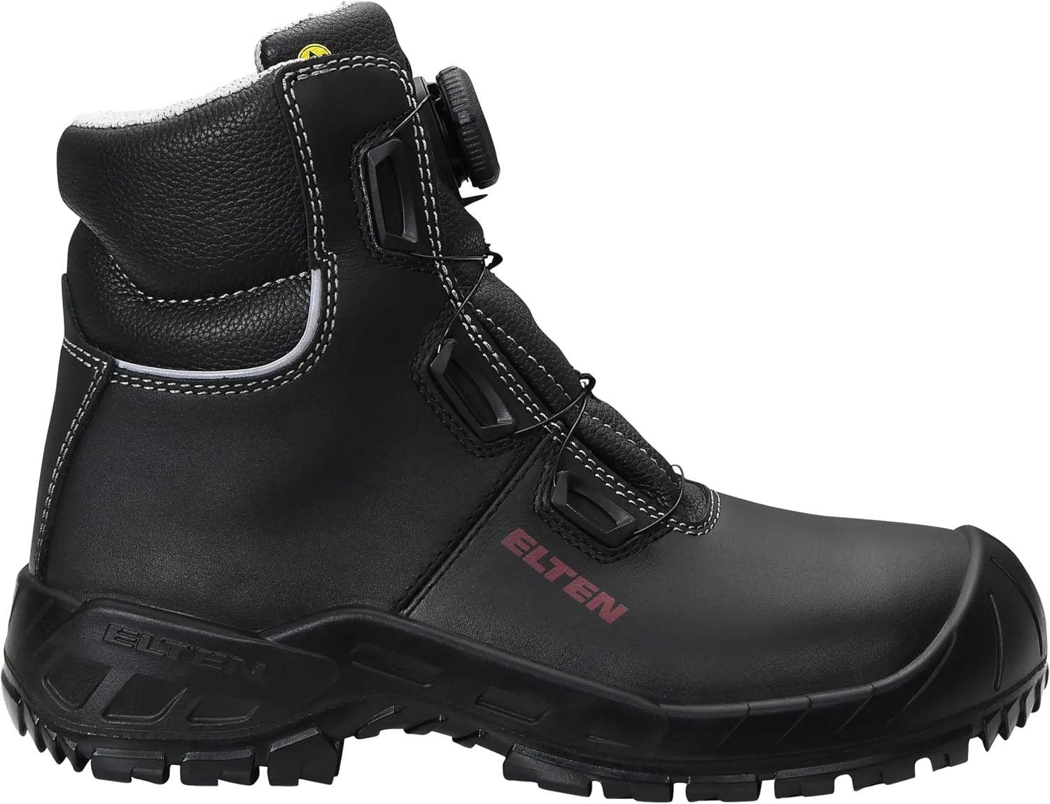 Защитные ботинки ELTEN Унисекс Laurenzo Boa Mid Esd S3s, черный — фото 3