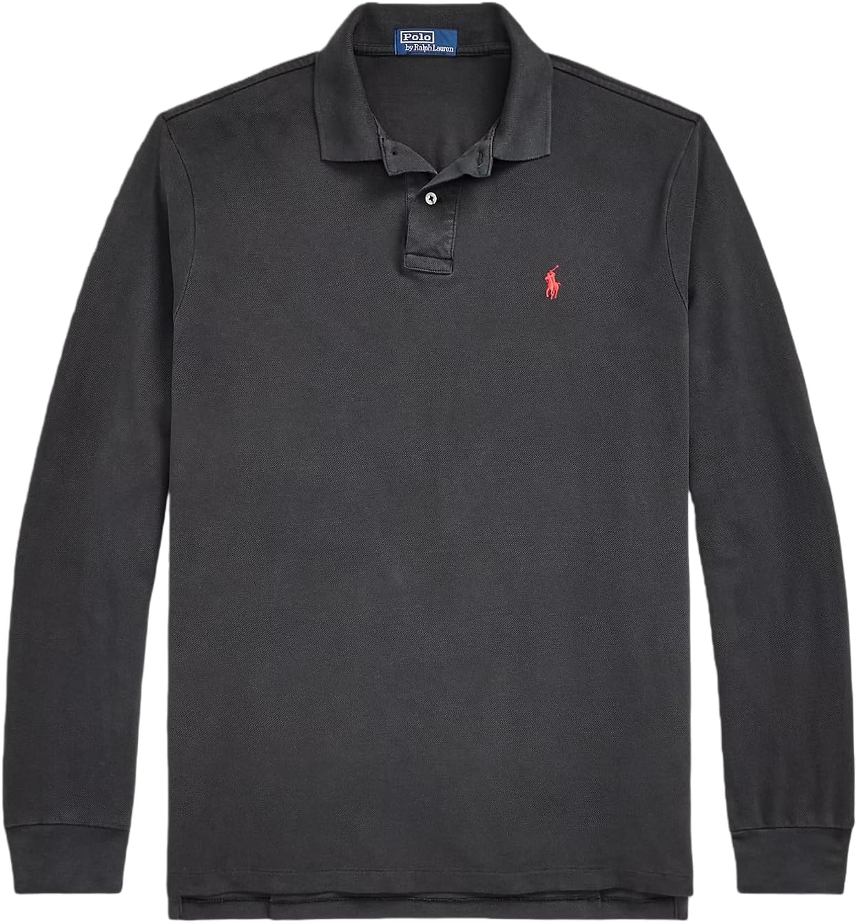 

Polo Ralph Lauren классический крой длинный рукав мягкий поло, Washed Black, Черный, Polo Ralph Lauren классический крой длинный рукав мягкий поло, Washed Black