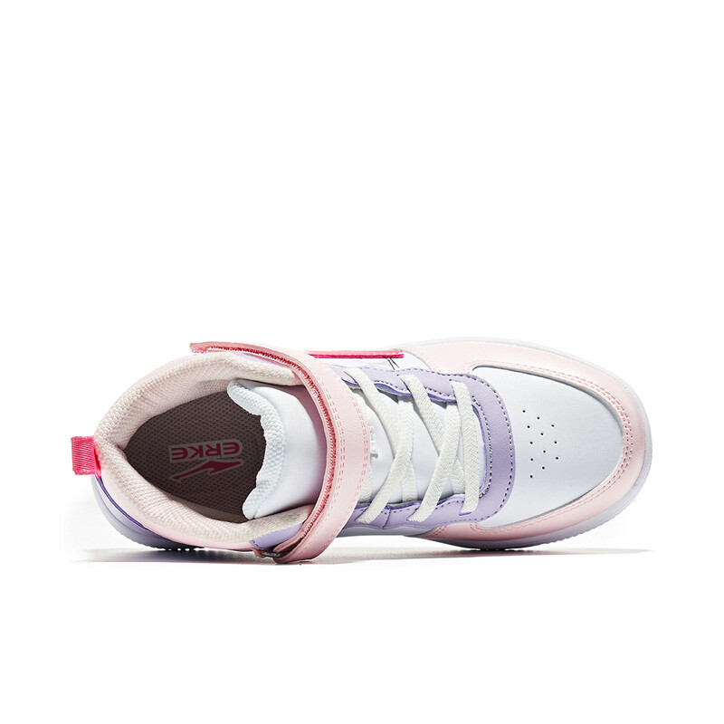 Детские кроссовки для скейтбординга Kids Mid-top White/Pink/Fiolet Erke Kids, белый — фото 3