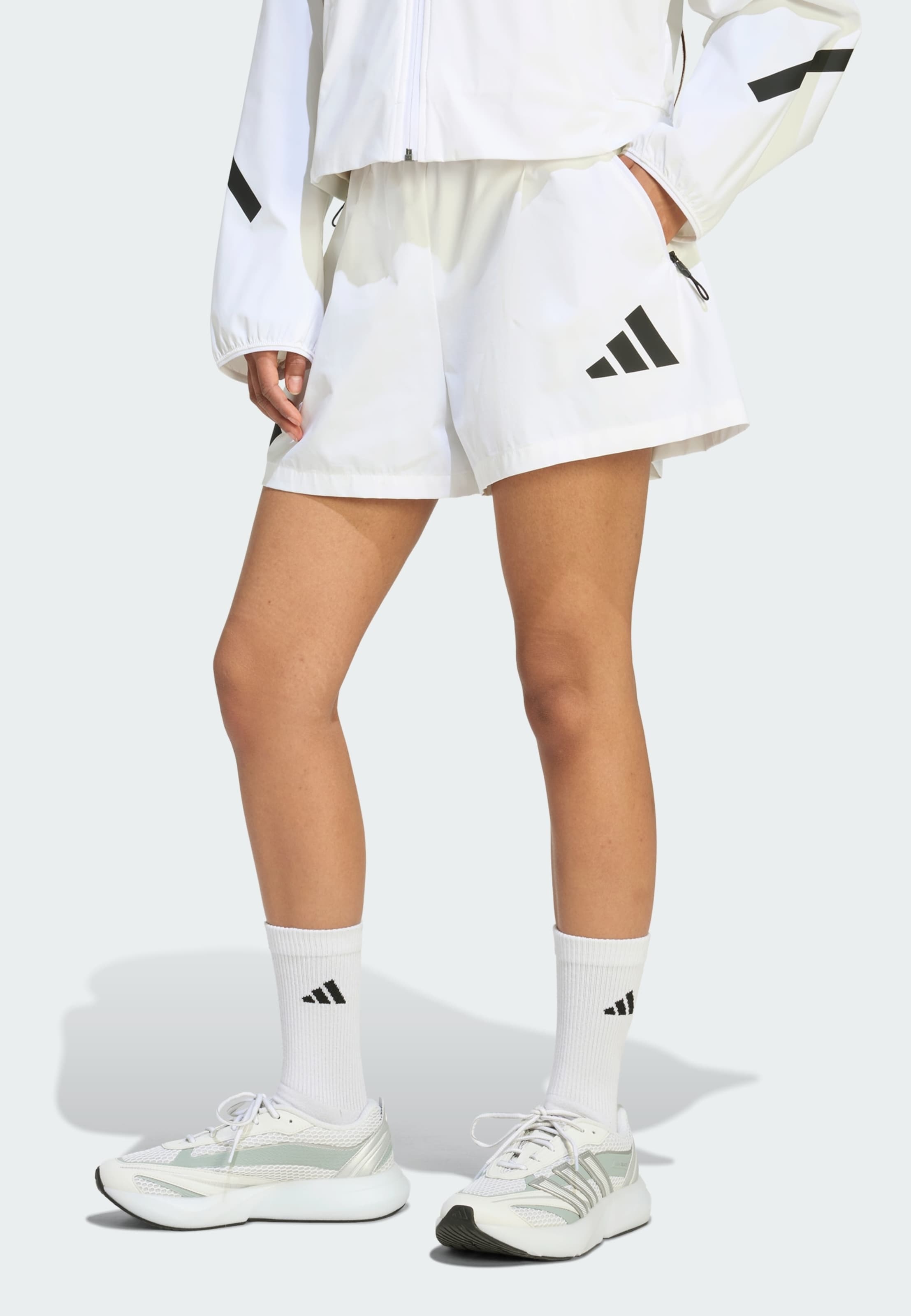 Adidas Sportswear Шорты для тренировок 'Z.N.E.' свободного кроя в белом цвете — фото 2
