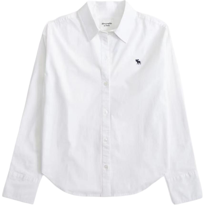 

Женская рубашка Abercrombie＆Fitch, белый