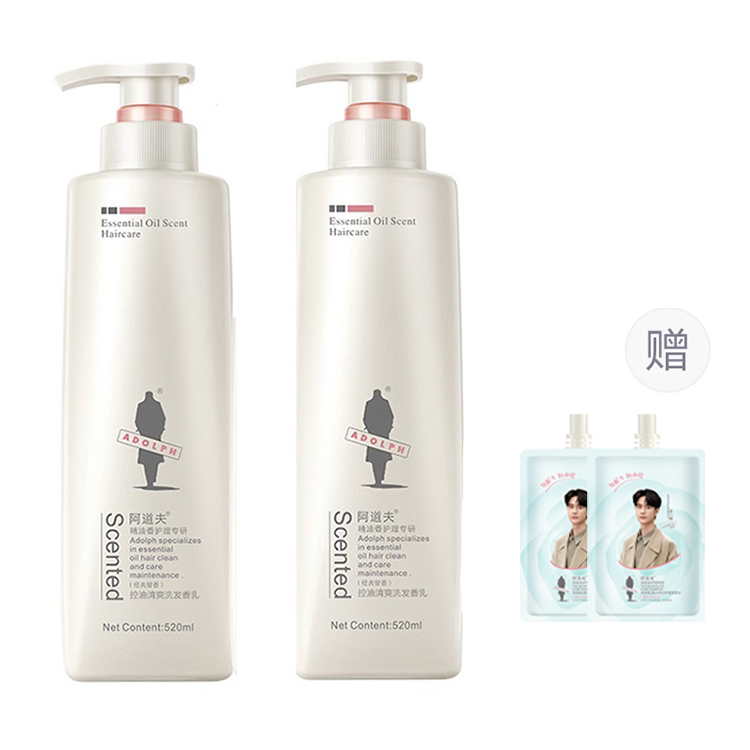 

Шампунь с эфирными маслами для очищения, успокаивающий, контролирующий жирность, против перхоти Adolph