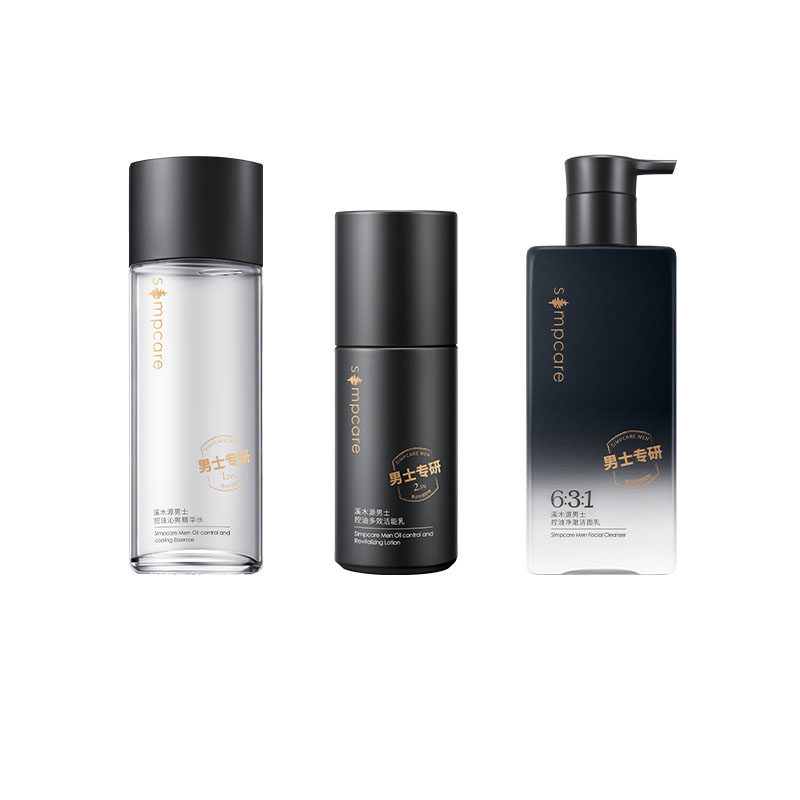 

Мужской набор специализированного ухода за кожей увлажняющая сыворотка для контроля жирности освежающая 120мл + лосьон 50мл + очищающее средство 200г Simpcare