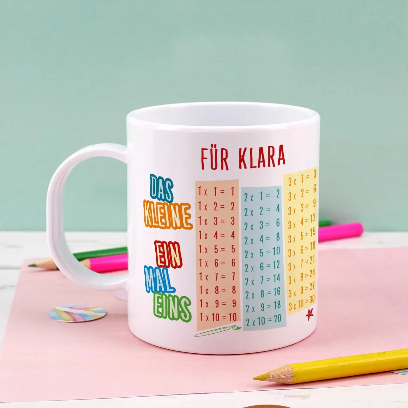 Детская кружка Striefchen® с именной печатью, пластиковая, для мальчиков и девочек — фото 3