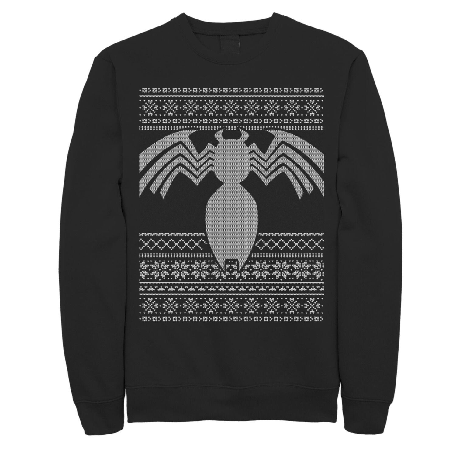 

Мужская флисовая куртка с рождественским дизайном и символом Marvel Venom Arachnid Licensed Character