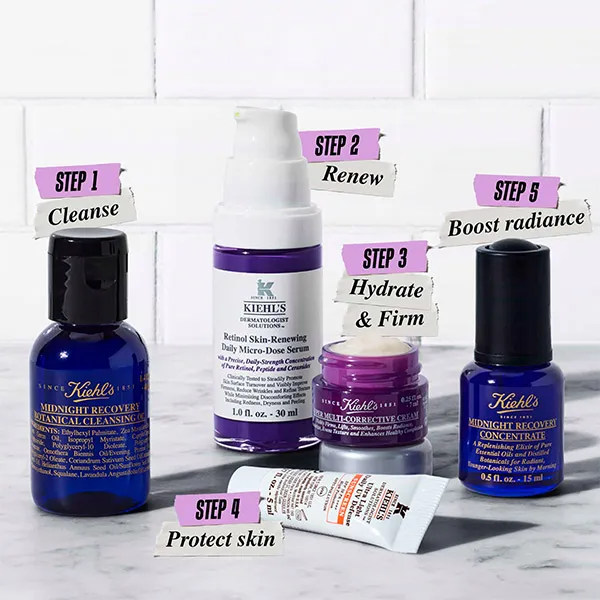 Набор Kiehl's — Ночного антивозрастного ухода Mighty Midnight Renew, 40 мл — фото 3