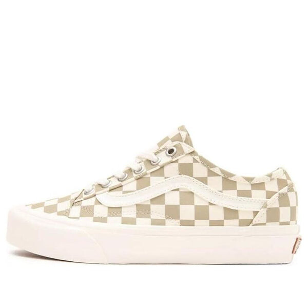 

Кроссовки old skool tapered 'eco theory - checkerboard cornstalk' Vans, белый