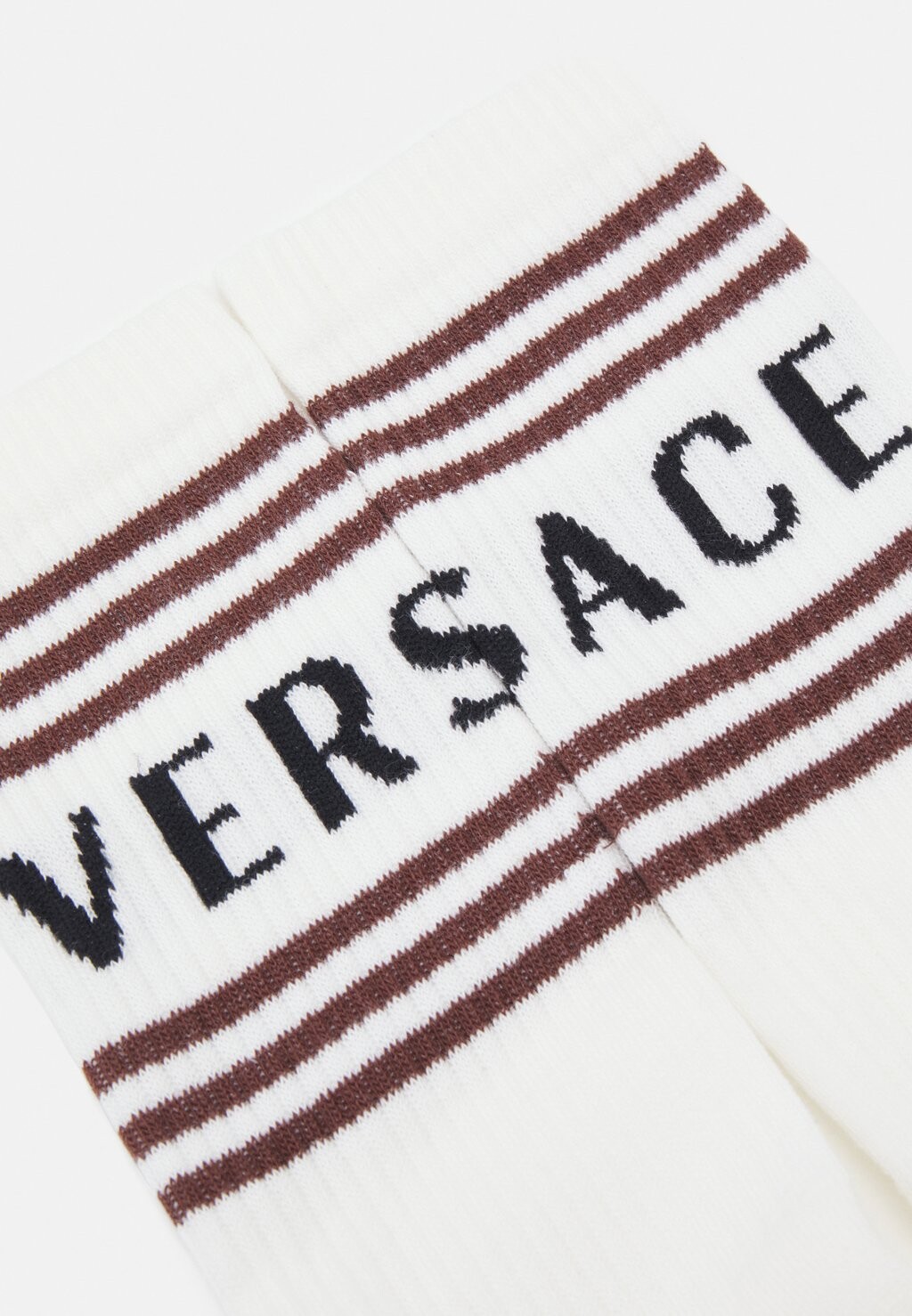 

Носки ATHLETIC SPONGE WRITTEN STRIPES UNISEX Versace, белый