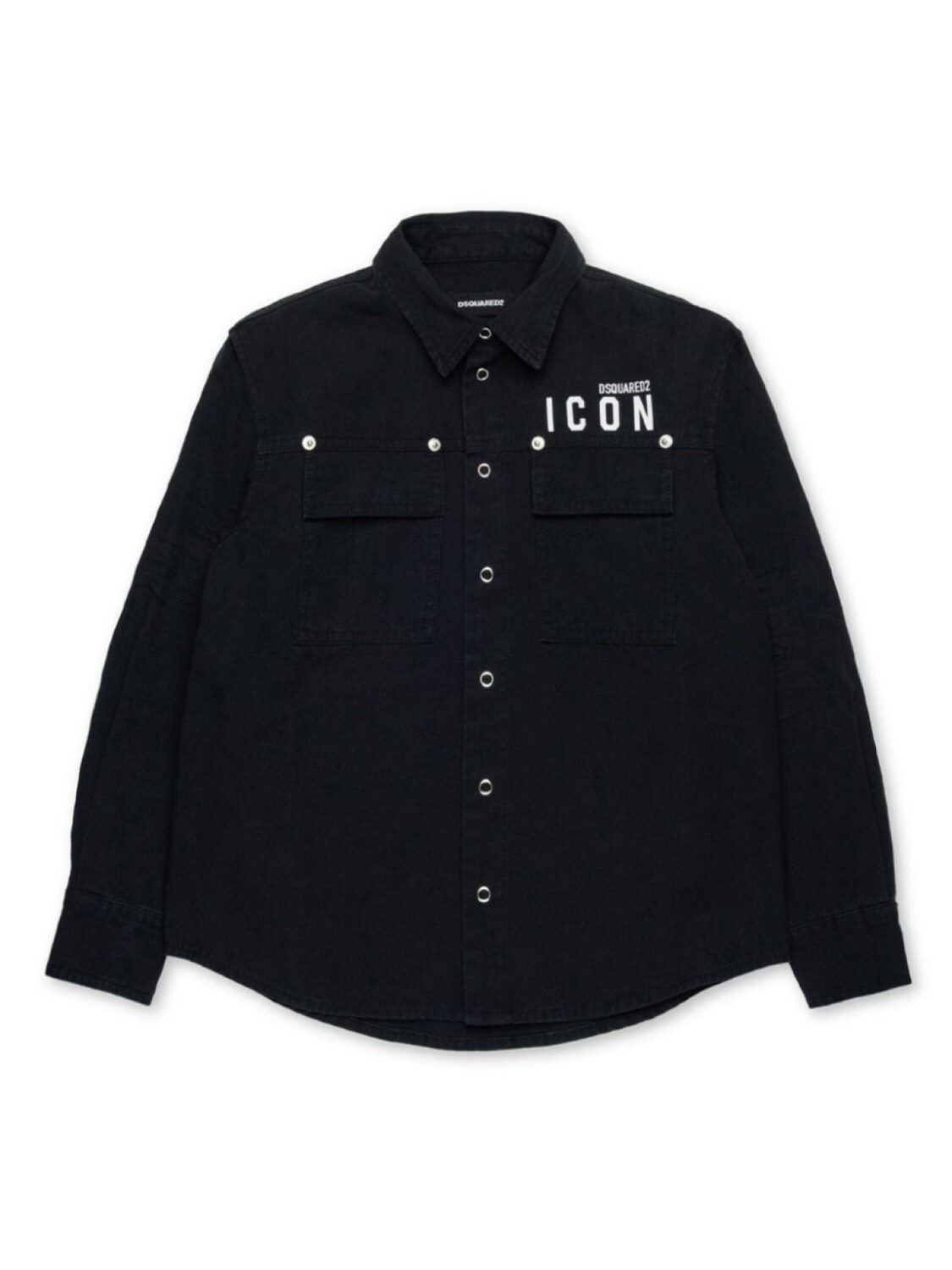 

DSQUARED2 KIDS рубашка с логотипом, черный