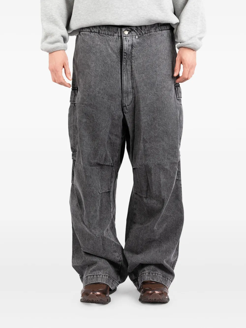 

Джинсы из хлопка с карманами Société Anonyme, серый