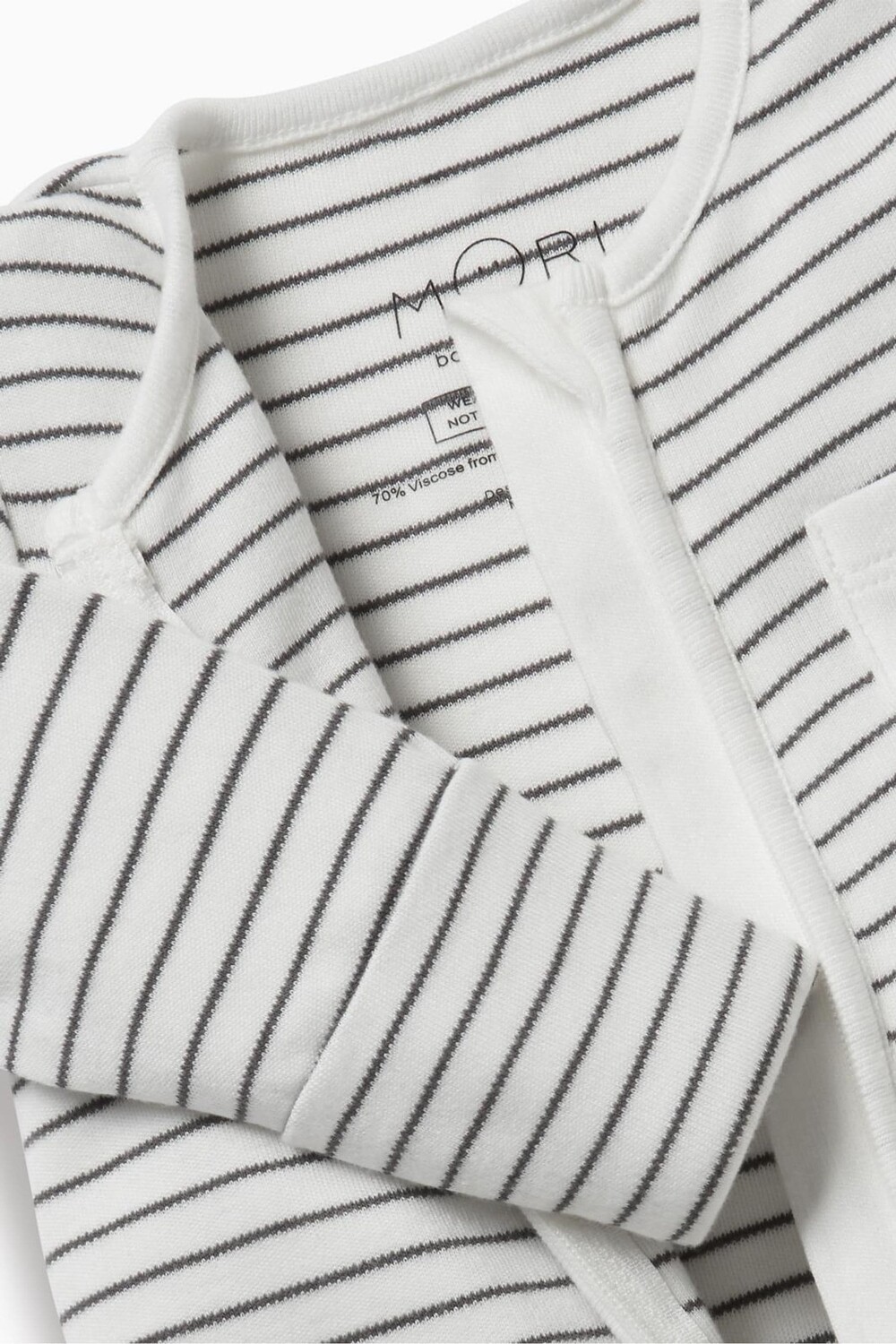 Спальный мешок Clever Zip Up из органического хлопка Mori, серый — фото 3