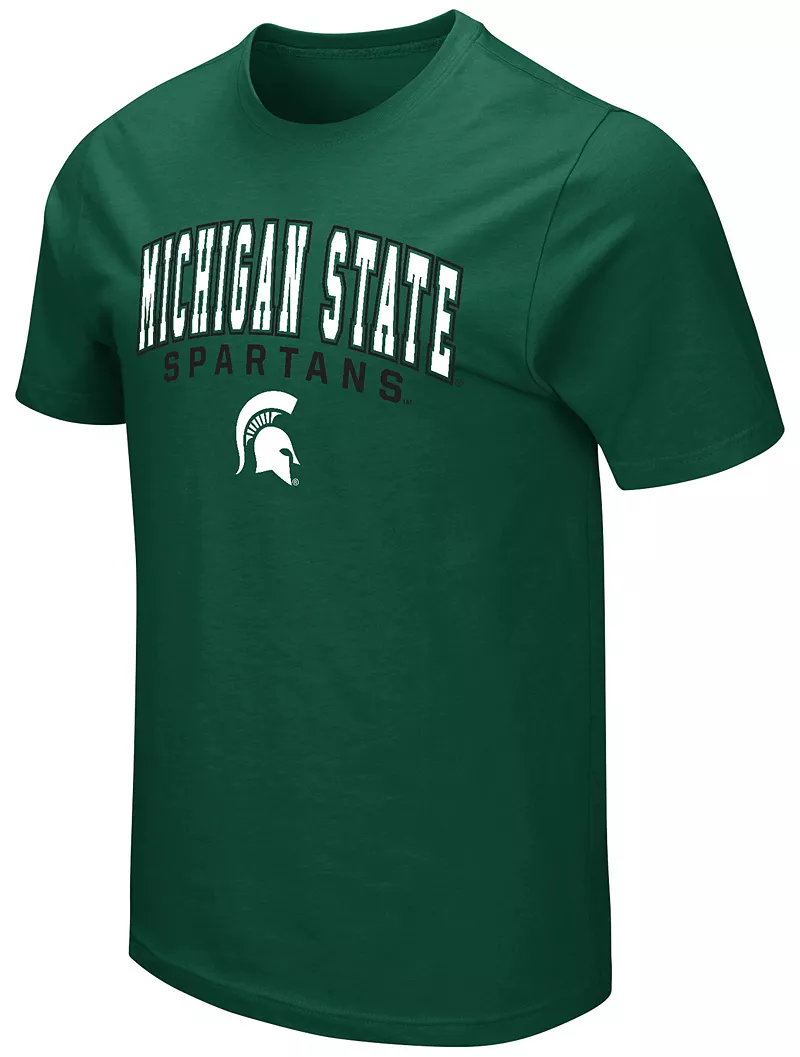 

Мужская зеленая футболка Colosseum Michigan State Spartans