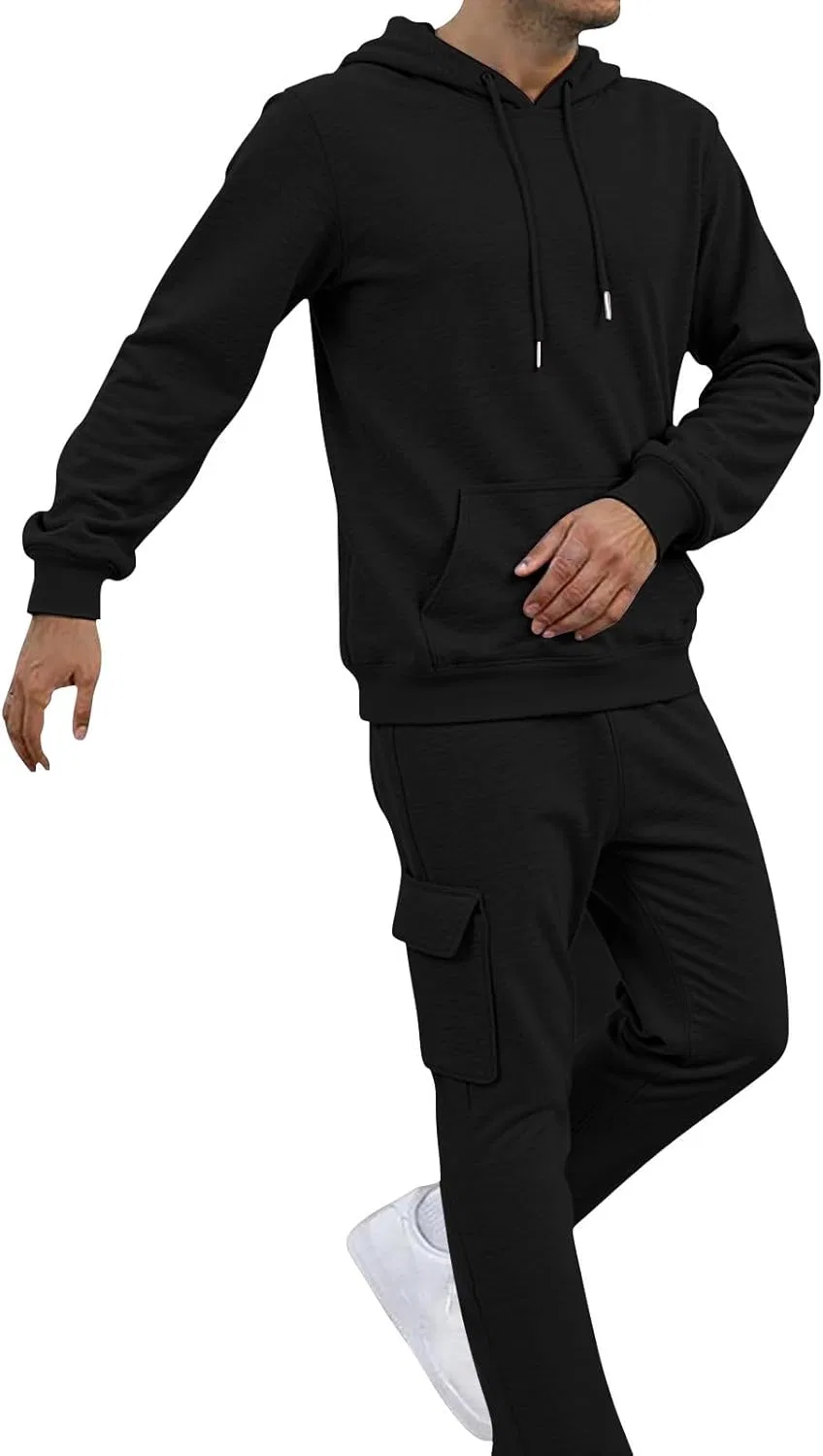Мужской спортивный костюм из 2 предметов, Black