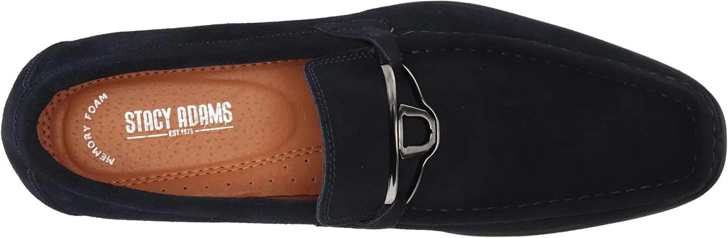 Мужские лоферы Stacy Adams Palladian Moc Toe Slip On, 2-Navy — фото 4