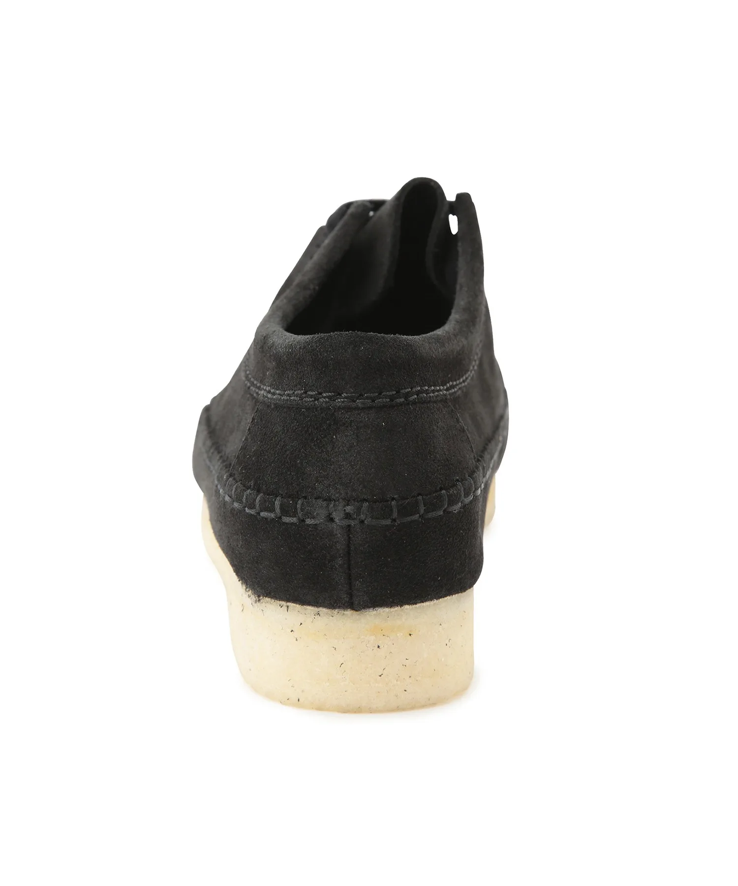Мужские мокасины из мягкой замши Clarks Weaver чёрные — фото 3