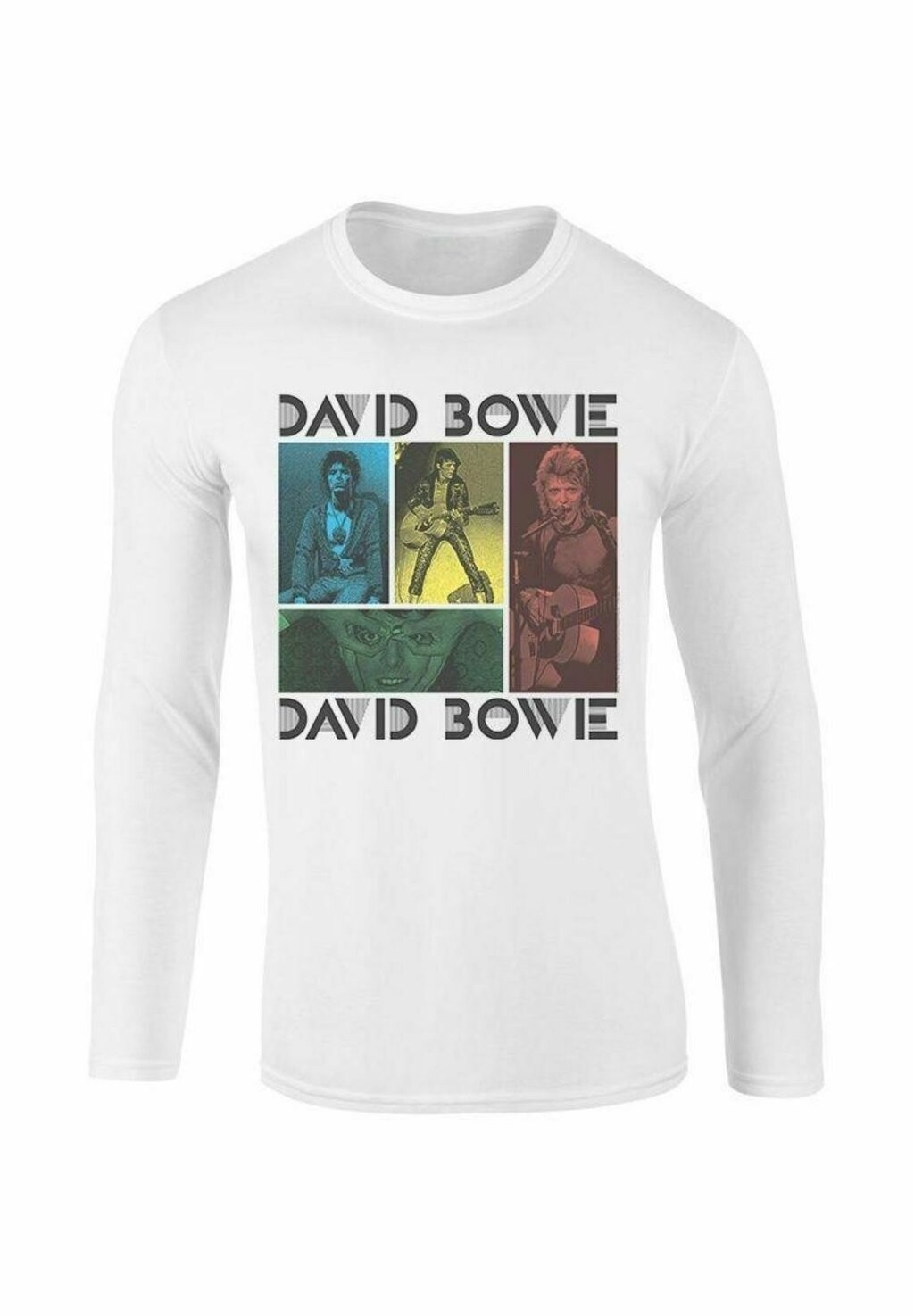 

Топ с длинными рукавами DAVID BOWIE MICK COLLEGE rockshirts, белый